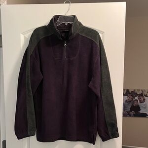 Men's Zip-Up in Navy and Gray